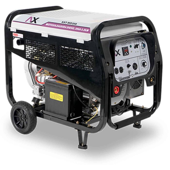 Motosoldadoras modelo AXT-MD200 de diesel, marca Axtech 200, ideal para soldadura en exteriores y proyectos industriale