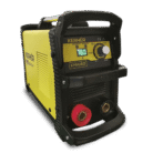 Vista frontal de la Soldadora Inversora Kerher KMA160 160 Amp en color amarillo y detalles negros