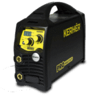 Imagen de la soldadora Inversora KTI200HD Kerher 200A en color negro y detalles en amarillo vibrante