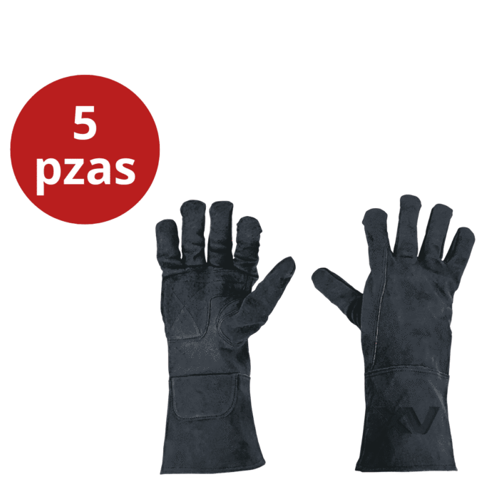 Imagen de un par de Guantes de soldador AXT-GC250 que dan excelente protección a las trabajadoras manos de soldadores profesionales.