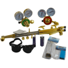 Imagen del contenido del equipo de oxicorte tipo Harris COR*AA3000 disponible en Solda Express