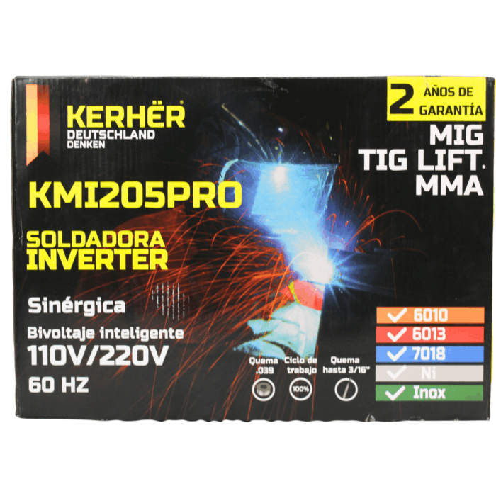 caja soldadora kerher kmi205pro