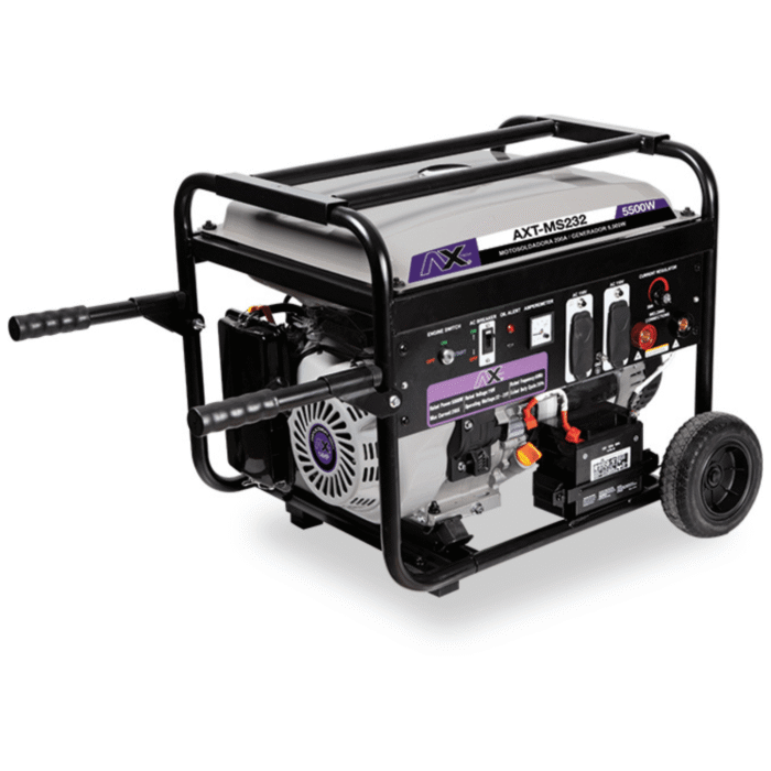 Imagen lateral de la Motosoldadora de Gasolina AXT-MS232 AxTech de venta en Solda Express