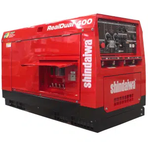 Fotografía de la soldadora DGW400DMK Shindaiwa de Diesel con Motor Kubota disponible en Solda Express