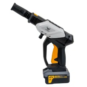 Hidrolavadora a Batería CIC-HEB35 visión lateral. Equipo diseñado para entregar resultados excelentes, perfecta por su tamaño portátil.