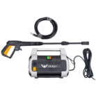 Imagen de la Hidrolavadora Eléctrica CIC-HE120 donde se muestra la pistola de presión y su cable de conexión.