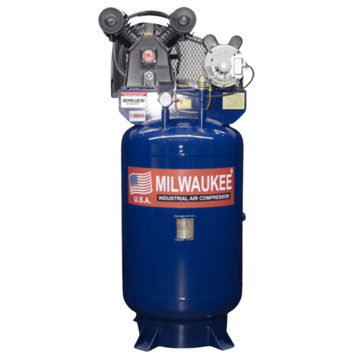 Compresor Vertical Milwaukee COMPE30150V | 3 HP, 150 Litros, 120 PSI