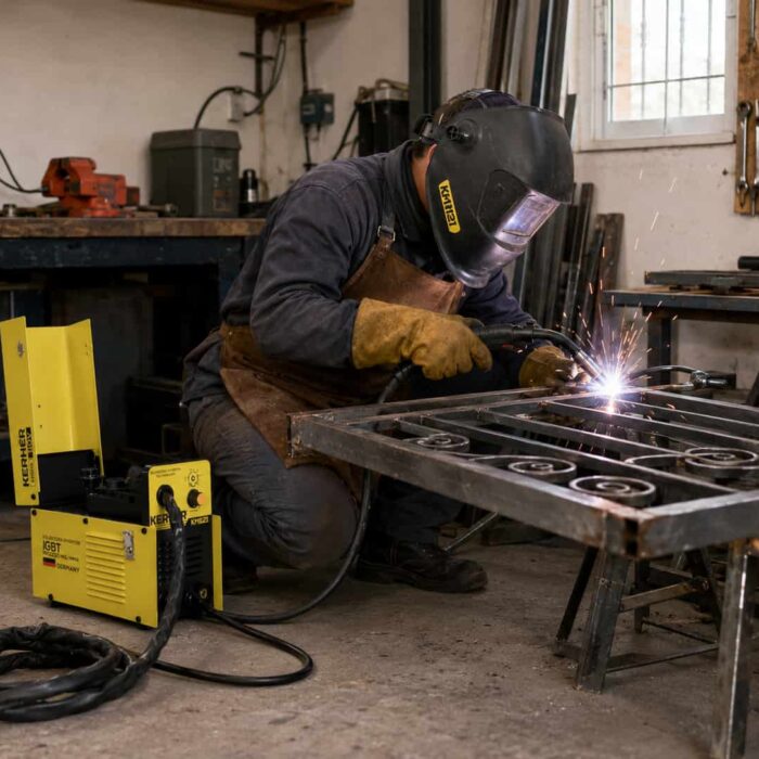 Soldadora Inversora KMI121 para soldar en taller en casa