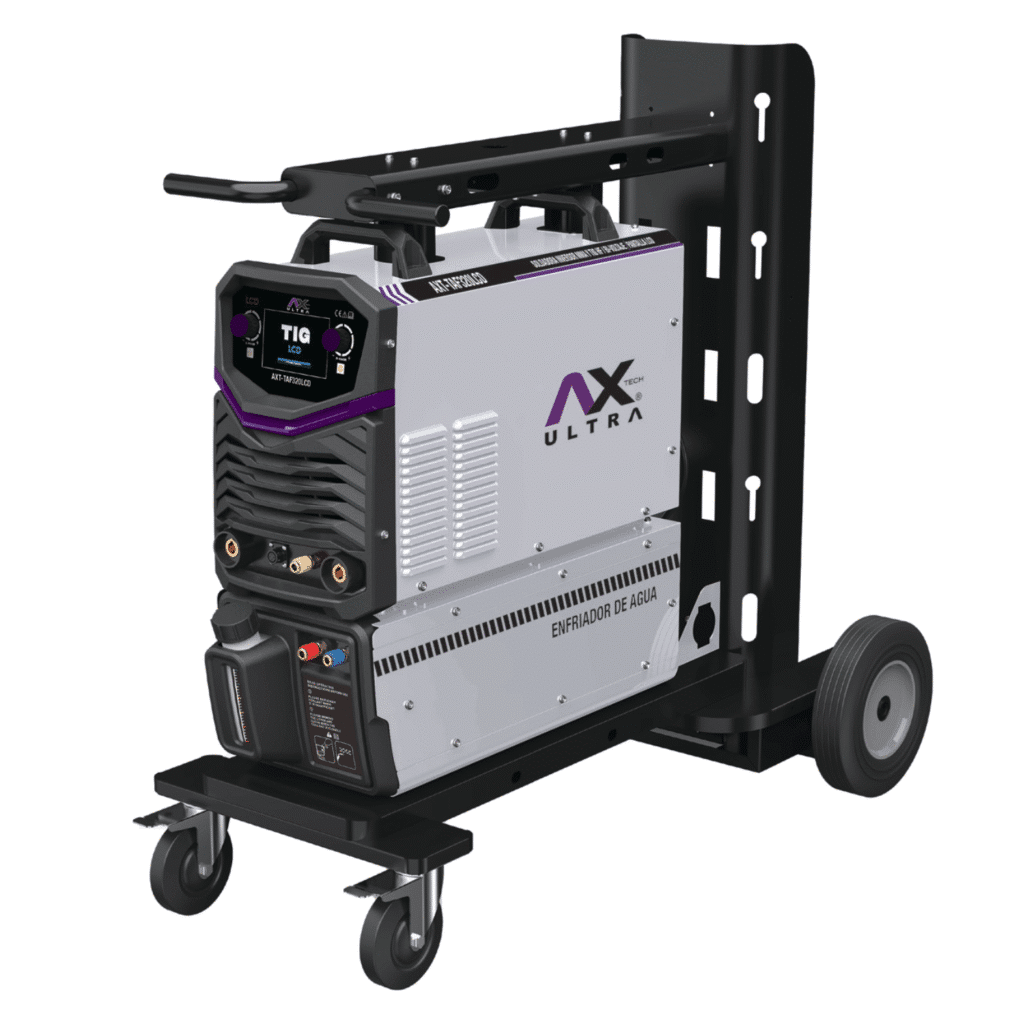 Soldadora TIG AC/DC AXT-TAF320LCD | TIG HF + MMA | Multi-Fase 220/440 V | LCD, pulsado y pedal