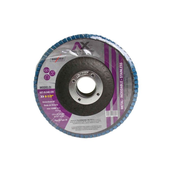 Disco lasminado de desbate y pulido AXT-DLG40-Z29