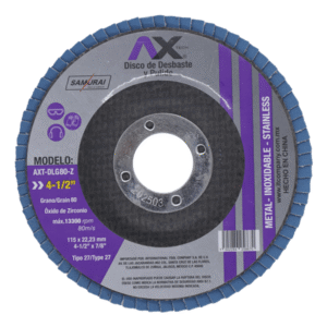 Disco de Desbaste Tipo 27 AXT-DLG80-Z 4 1/2" para Metal/Inox – 13,300 rpm