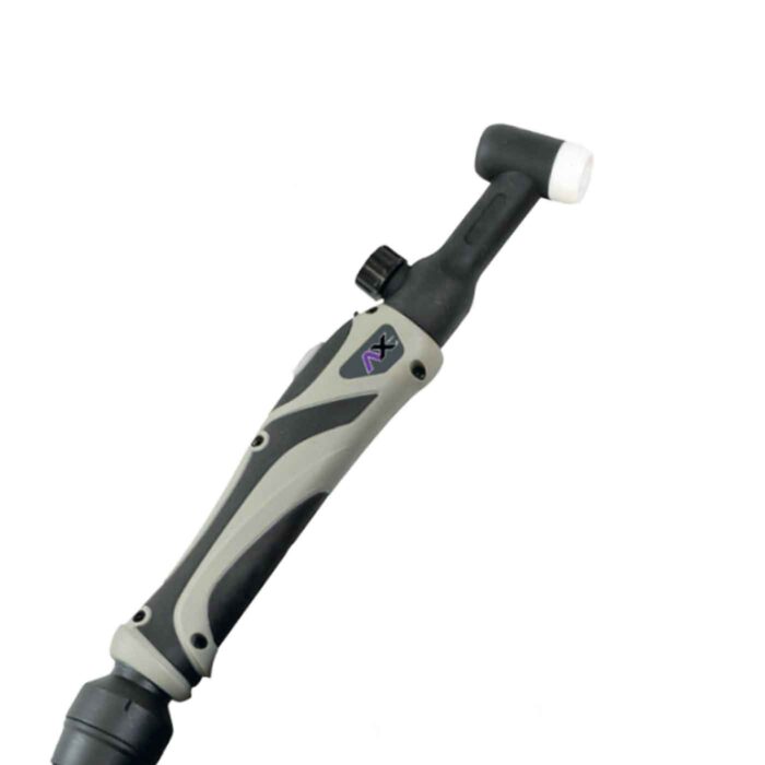 AXT-IGZ0672 Cabezal AX Tech para antorcha TIG WP26 (TIG LIFT), 4.5 m, cuello flexible y regulador de flujo