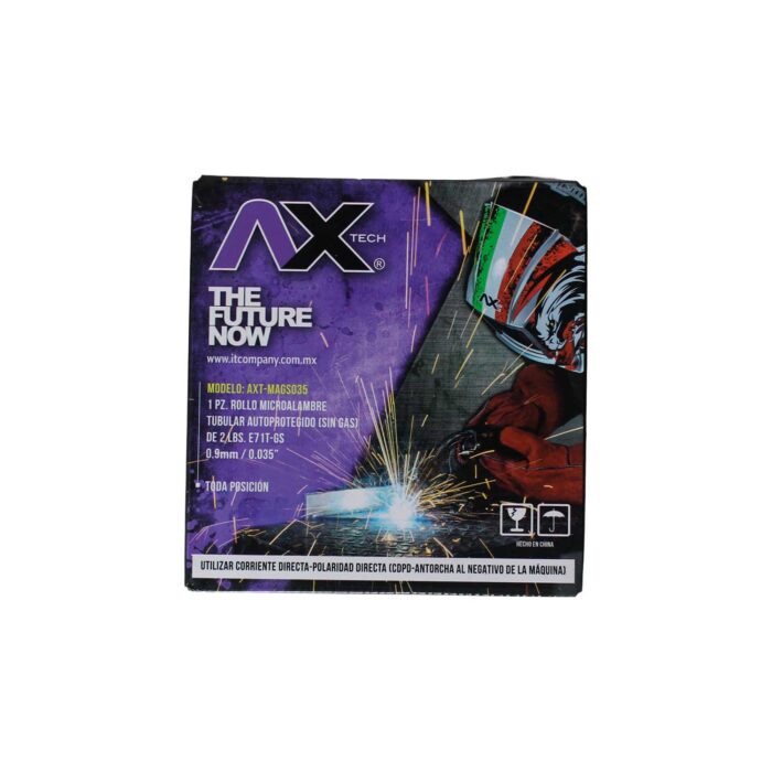 AXT-MAGS035 Rollo Microalambre flux core SIN GAS Axtech