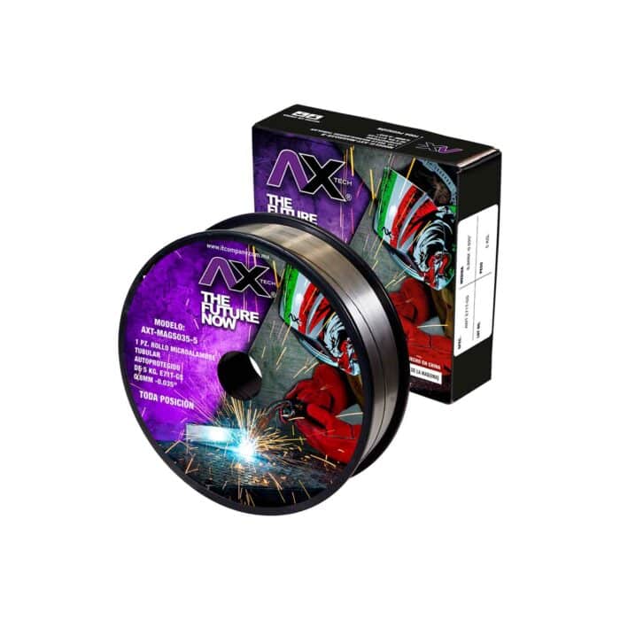 Rollo Microalambre Tubular 5kg .035 (no Gas) Axt-mags035-5 Axtech