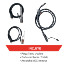 VOL-MIG114 | Soldadora inverter FLUX/MIG no gas 120V