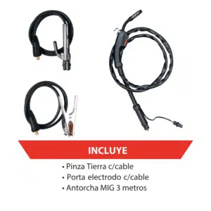 VOL-MIG114 | Soldadora inverter FLUX/MIG no gas 120V