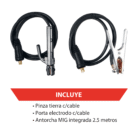 VOL-MIG133 | Soldadora inverter MIG/MAG 120V