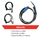 Soldadora Inverter MIG/MAG 110/220V 200A 3-en-1 — VOL-MIG213