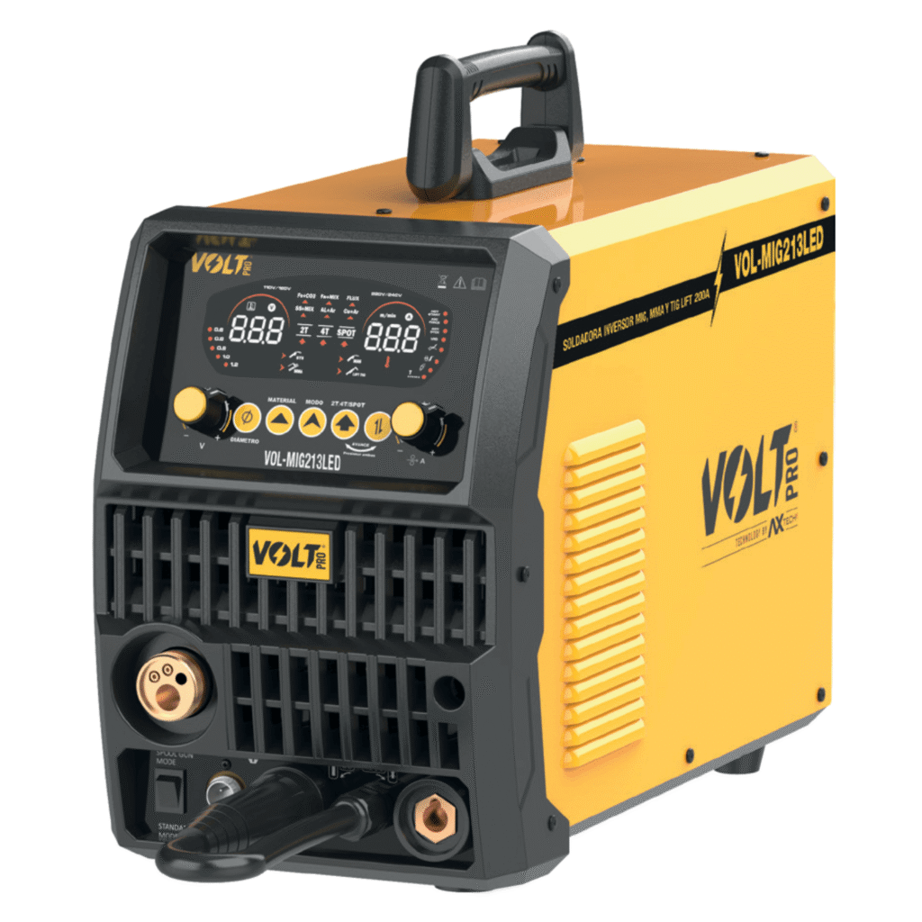 VOL-MIG213LED Soldadora Inverter MIG/MAG 110/220V 200A