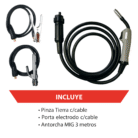 VOL-MIG213LED Soldadora Inverter MIG/MAG 110/220V 200A