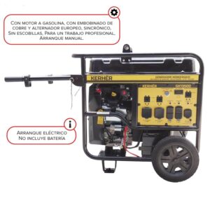 GK13500 Generador de Luz Kerher Monofásico a Gasolina