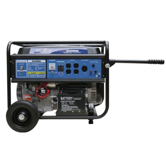 GV6000EL Generador de Luz a Gasolina Bergen |110/220V 4 Tiempos Arranque Eléctrico