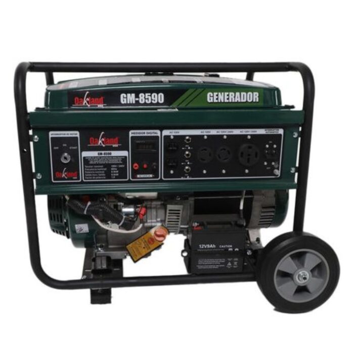 Generador a gasolina GM-8590 | 9,000 W máx, 127/240 V, 12 HP, arranque eléctrico