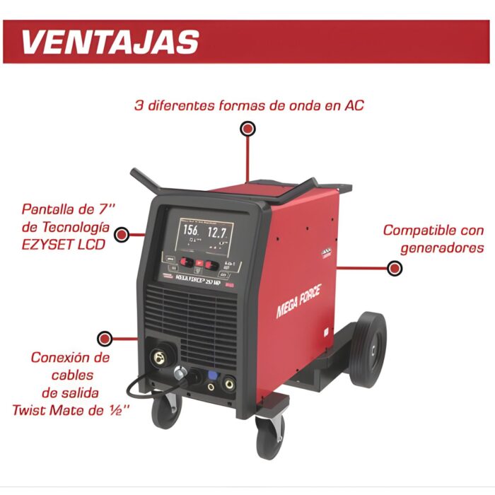 MEGA FORCE 257 MP Lincoln Electric – Soldadora multiproceso