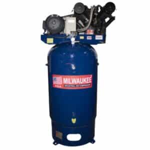 COMTX100CV500 Compresor de Aire Industrial, compresor de aire industrial 500 litros, compresor de 10HP , compresor horizontal Milwaukee, compresor electrico