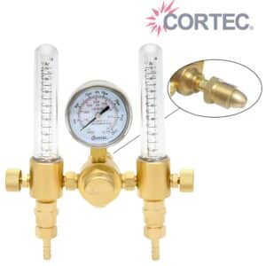 Regulador con flujómetro COR*RFA-DUAL, industrial, para Argón, Cortec.