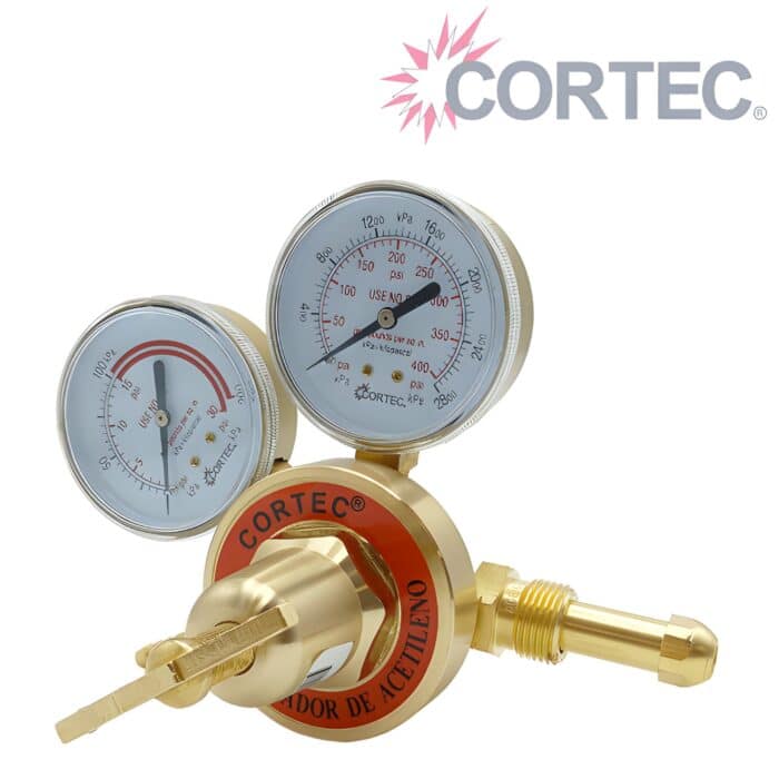 Regulador de acetileno COR*MA marca Cortec, Tipo Harris, Industrial.