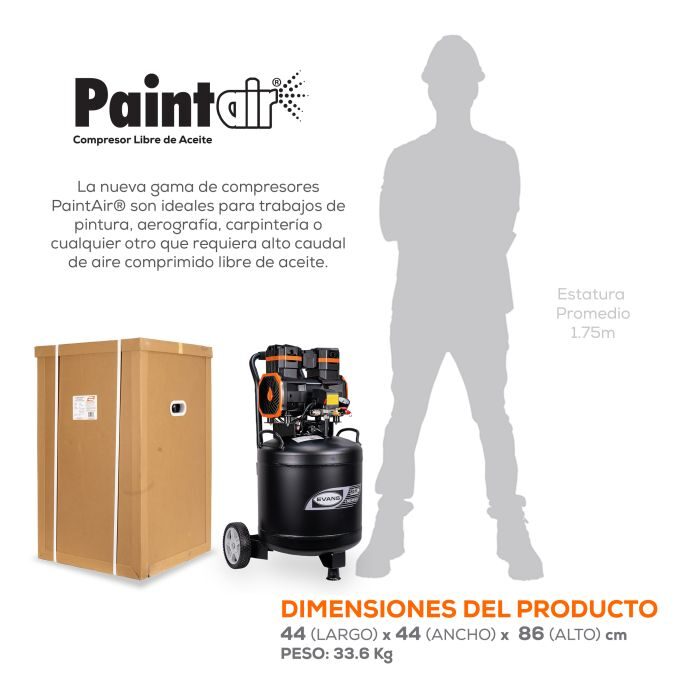 Compresor libre de aceite ELS100ME200-50V, compresor silencioso.