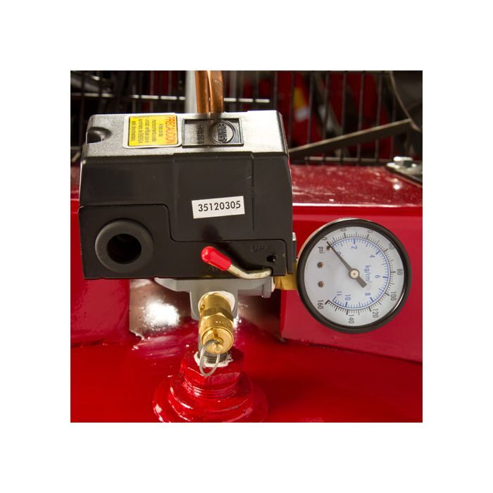 Compresor lubricado de 1 etapa E170ME500-235V, compresor Evans, compresor de piston.