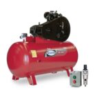 Compresor lubricado de 2 etapas K-E230E0500-500, compresor de aire 500 litros, compresor de aire industrial.