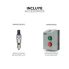 Compresor lubricado de 2 etapas K-E230E0500-500, compresor de aire 500 litros, compresor de aire industrial.