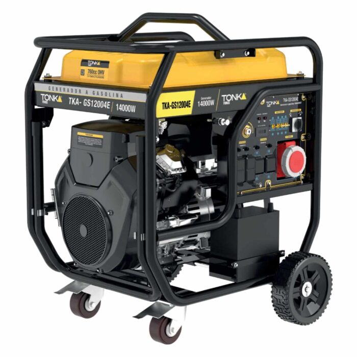 Generador de luz a gasolina TKA-GS12004E, generador industrial de 12kw.