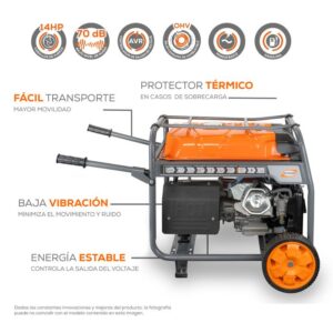 Generador de emergencia G85MG1400THW, generador portatil, generador 8500w.