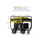 Generador electrico gasolina G85MG1400V, generador de luz industrial.