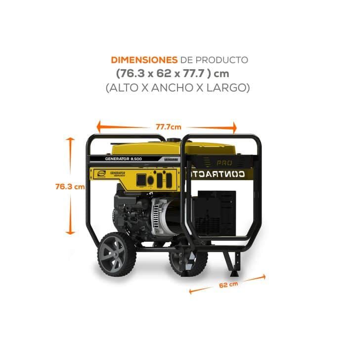 Generador electrico gasolina G85MG1400V, generador de luz industrial.