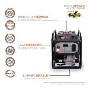 Generador portatil GI35MG0700TH, generador de luz a gasolina, generador inverter.