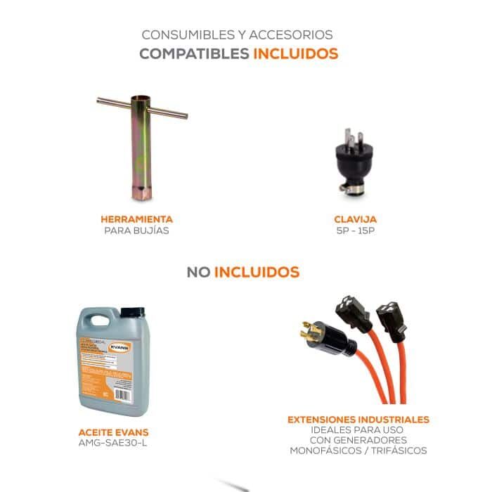 Generador portatil GI35MG0700TH, generador de luz a gasolina, generador inverter.