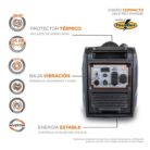 Generador de luz para casa GSI60MG0900THW, generador silencioso, generador portatil.