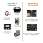 Planta de luz para negocio GTC170DM220B, planta de luz diesel.