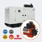 Planta de luz industrial GTC477NGS220S, generador 380kW, generador industrial.