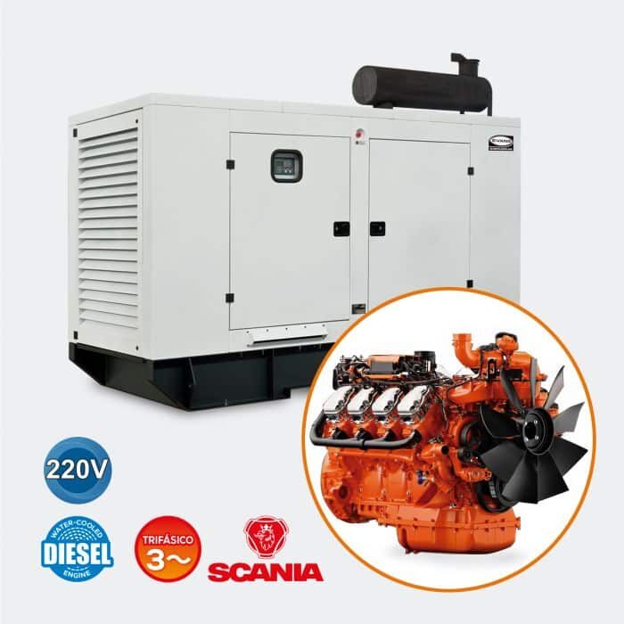 Planta de luz industrial GTC770DM220S, generador 616kW, generador industrial.