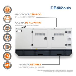 Planta de luz para negocio GTC825DM220B, planta de luz industrial, planta de luz para edificio, hospital, clínicas, oficinas, restaurantes.