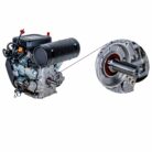 Motor horizontal TKA-MG760ES, motor a gasolina con cuñero.