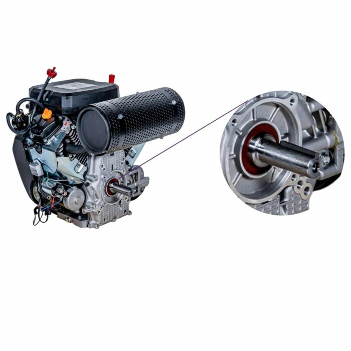 Motor horizontal TKA-MG760ES, motor a gasolina con cuñero.