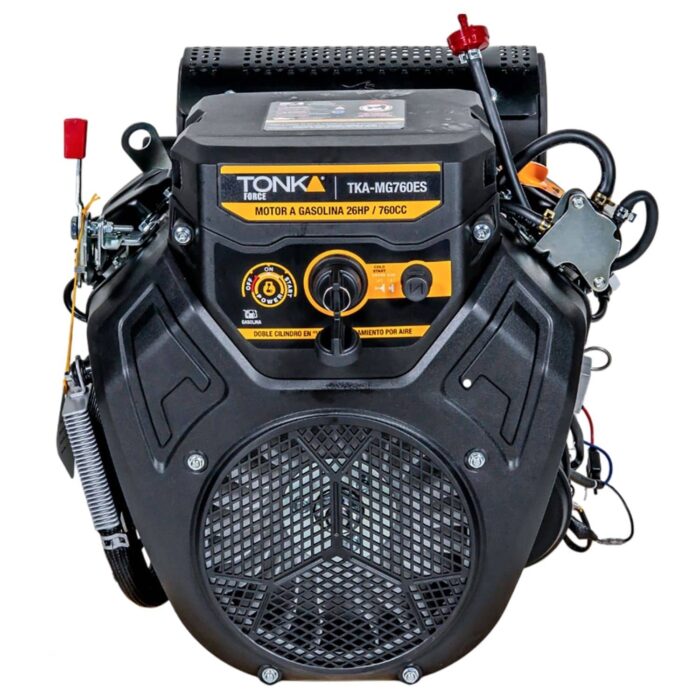 Motor horizontal TKA-MG760ES, motor a gasolina con cuñero.