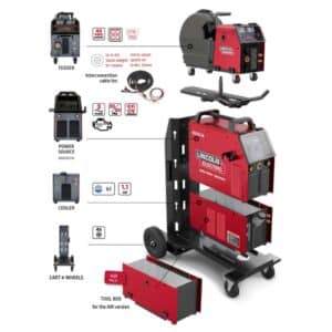 Mega Force 500S Lincoln Electric | Soldadora inversora MIG/MAG y STICK 500A con carro y alimentador